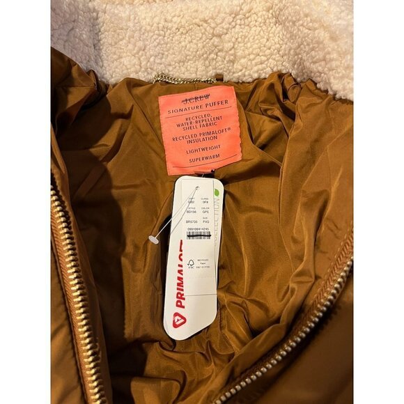 J. Crew Petite Snowday puffer jacket with PrimaLoft BD156 PXS XS Brown - Picture 4 of 6